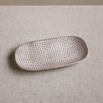 FINAL SALE - CERAMIC Aurora Rectangular Platter (Dusty White)