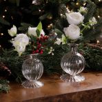 GLASS Cambridge Ella 7" Bud Vase Set of 2 (Clear) - Image 2