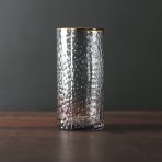 GLASS Croc Highball with Gold Rim Set of 4 (Smoke Grey) 16 fl oz - Image 3