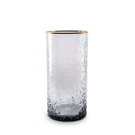 GLASS Croc Highball with Gold Rim Set of 4 (Smoke Grey) 16 fl oz - Image 10