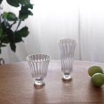 GLASS Audrey Stemless All Purpose Glass with Gold Rim Set of 4 (Clear and Gold) 8 fl oz - Image 6