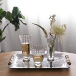 GLASS Audrey Stemless All Purpose Glass with Gold Rim Set of 4 (Clear and Gold) 8 fl oz - Image 5