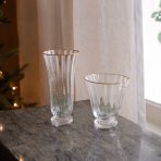 GLASS Audrey Stemless All Purpose Glass with Gold Rim Set of 4 (Clear and Gold) 8 fl oz - Image 3