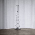 GLASS Cambridge Olivia 12" Candlestick Holder Set of 2 (Clear)
