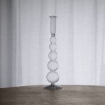 GLASS Cambridge Olivia 12" Candlestick Holder Set of 2 (Clear)