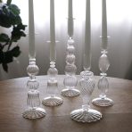 GLASS Cambridge Olivia 12" Candlestick Holder Set of 2 (Clear) - Image 3