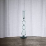 GLASS Cambridge Emma 10.5" Candlestick Holder Set of 2 (Light Green)