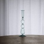 GLASS Cambridge Emma 10.5" Candlestick Holder Set of 2 (Light Green)