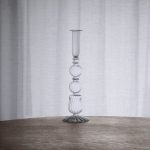 GLASS Cambridge Emma 10.5" Candlestick Holder Set of 2 Clear