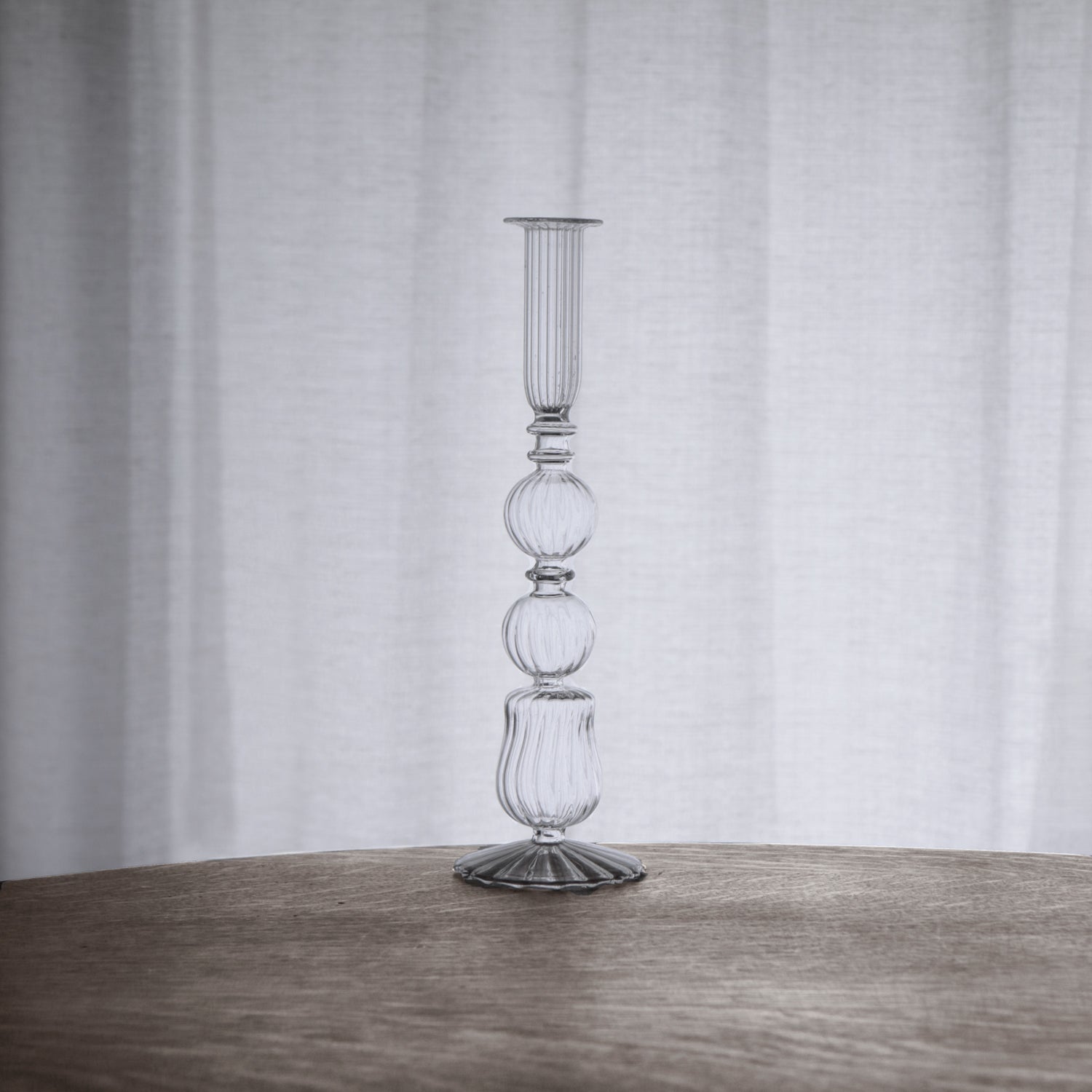 2316 GLASS Cambridge Emma 10.5" Candlestick Holder Set of 2 Clear - Image 1