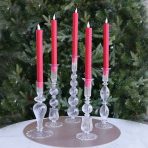 GLASS Cambridge Emma 10.5" Candlestick Holder Set of 2 Clear - Image 3
