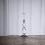 GLASS Cambridge Sophia 9" Candlestick Holder Set of 2 (Clear)