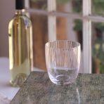 GLASS Audrey Stemless Flute with Gold Rim Set of 4 (Clear and Gold) 10 fl oz - Image 4