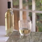 GLASS Venice Stemless Wine Glass/Double Old Fashioned Set of 4 (Clear) 14 fl oz - Image 5