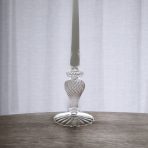 GLASS Cambridge Daphne 8.5" Candlestick Holder Set of 2 (Clear)