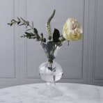 GLASS Cambridge Flora Flower Vase Set of 2 (Clear) - Image 2