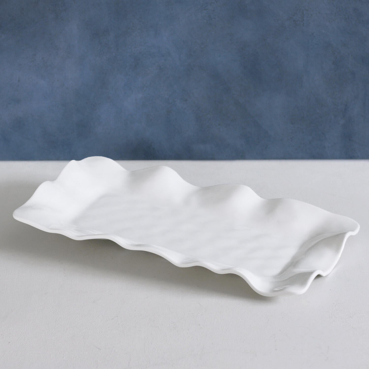 2409 VIDA Havana Long Rectangular Tray (White) - Image 1