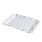 VIDA Havana Rectangular Tray with Handles (White) - Image 2
