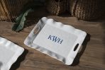 VIDA Havana Rectangular Tray with Handles (White) - Image 4