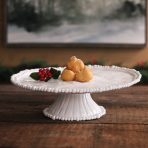 VIDA Alegria Pedestal Cake Plate White - Image 4