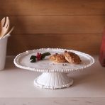 VIDA Alegria Pedestal Cake Plate White - Image 5