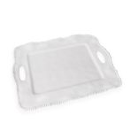 VIDA Alegria Rectangular Tray with Handles White - Image 2