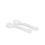 VIDA Alegria Large Salad Servers (White) - Image 2