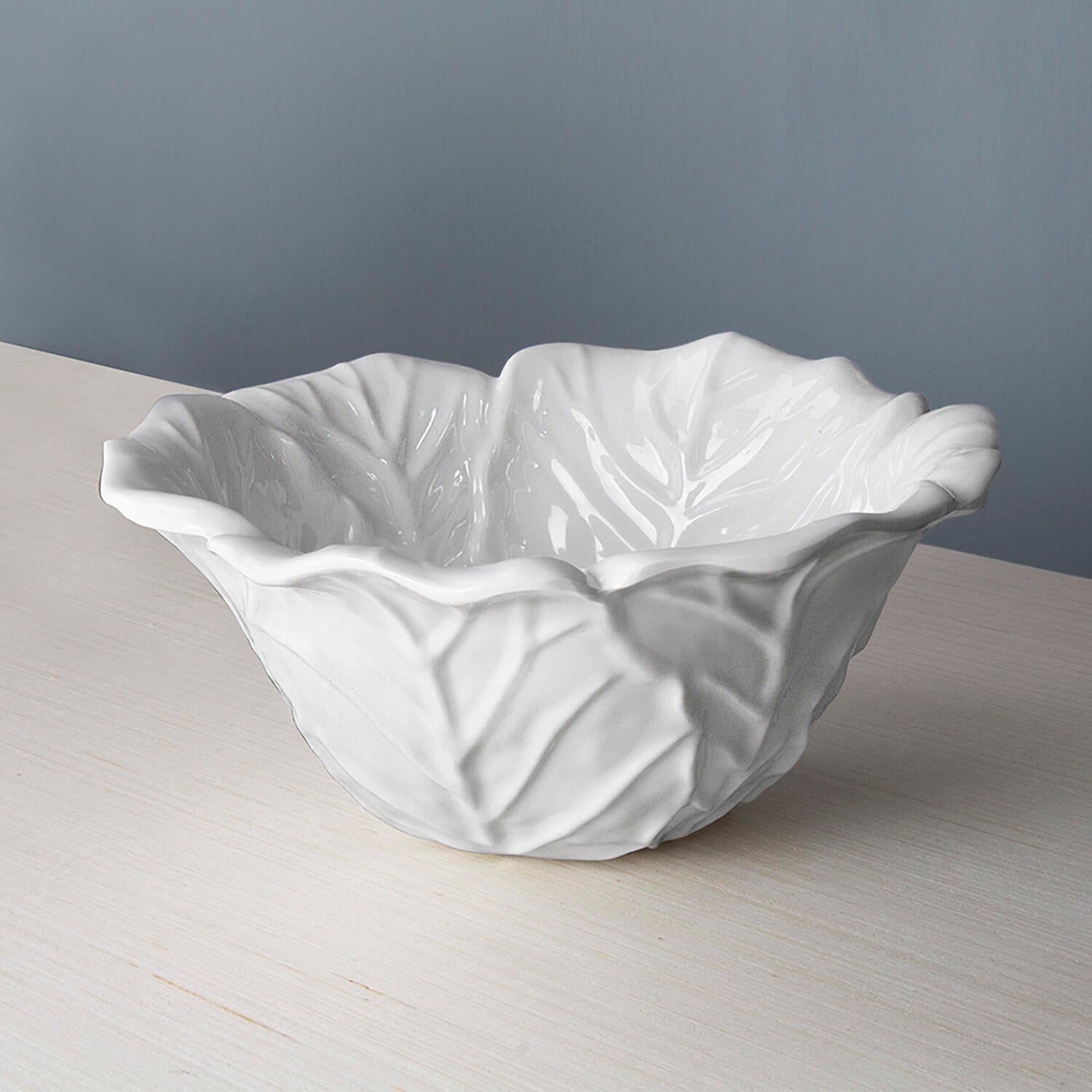 2468 VIDA Lettuce Small Bowl (White) - Image 1