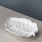 VIDA Lettuce Medium Leaf Platter (White)
