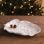 VIDA Lettuce Medium Leaf Platter (White) - Image 3