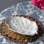 VIDA Lettuce Medium Leaf Platter (White) - Image 2