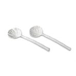 VIDA Lettuce Large Salad Servers (White) - Image 5