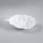 VIDA Lettuce Small Leaf Platter (White) - Image 4