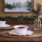 VIDA Alegria 11" Dinner Plate Set of 4 (White) - Image 8