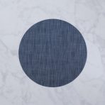 VIDA Round Woven Placemats Set of 4 (Navy) - Image 2