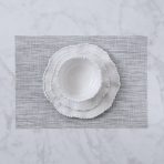 FINAL SALE - VIDA Rectangular Woven Placemats Set of 4 (Grey)