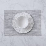 FINAL SALE - VIDA Rectangular Woven Placemats Set of 4 (Grey)
