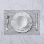 FINAL SALE - VIDA Rectangular Woven Placemats Set of 4 (Grey) - Image 2