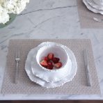 FINAL SALE - VIDA Rectangular Woven Placemats Set of 4 (Rattan) - Image 3