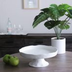 VIDA Nube Round Pedestal Cake Plate (White) - Image 10