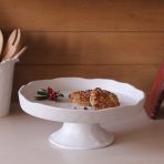 VIDA Nube Round Pedestal Cake Plate (White) - Image 5