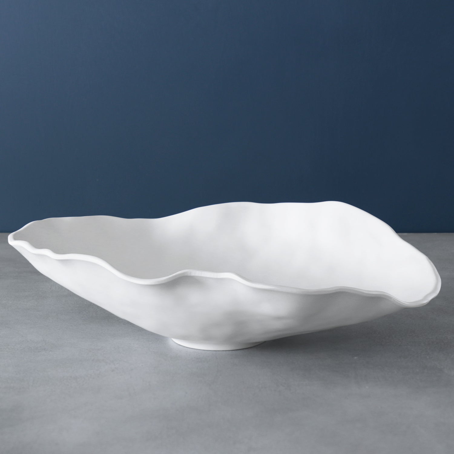 2551 VIDA Nube Large Oval Bowl (White) - Image 1