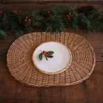 VIDA Bamboo 9" Salad Plate Set of 4 (White and Natural) - Image 10