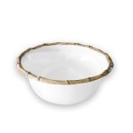 VIDA Bamboo 7.5" Cereal Bowl Set of 4 (White and Natural) - Image 2