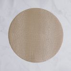 VIDA Croc Reversible 16" Round Placemats Set of 4 (Silver and Gold) - Image 6
