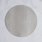 VIDA Croc Reversible 16" Round Placemats Set of 4 (Silver and Gold) - Image 5