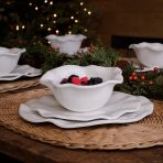 VIDA Havana 11" Dinner Plate Set of 4 (White) - Image 2
