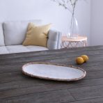 VIDA Bamboo Medium Oval Platter (White and Natural) - Image 13