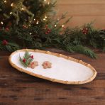 VIDA Bamboo Medium Oval Platter (White and Natural) - Image 5