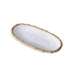 VIDA Bamboo Medium Oval Platter (White and Natural) - Image 2
